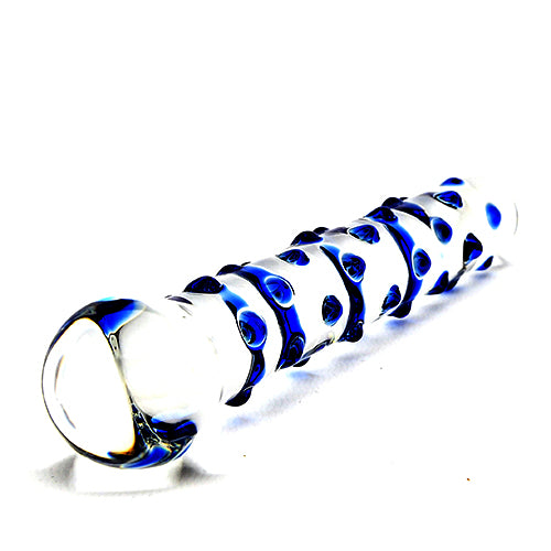 Spectrum Nubby Textured Glass Dildo - intimi