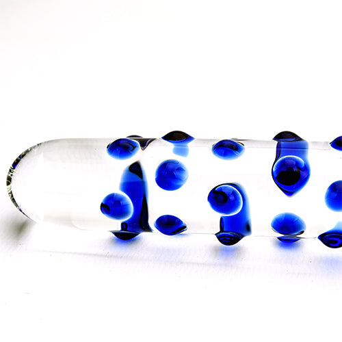 Spectrum Nubby Textured Glass Dildo - intimi