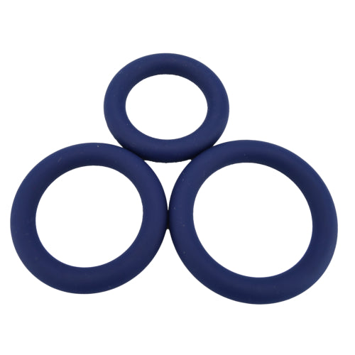 Loving Joy Thick Silicone Cock Rings 3 Pack penisrengas