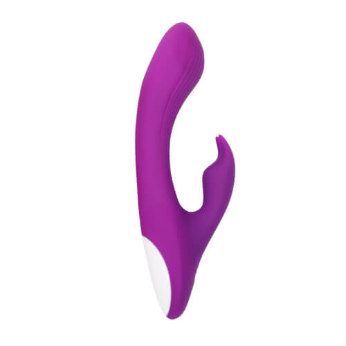 Loving Joy FLEX silicone bendable rabbit vibrator with dual stimulation, featuring a realistic design and flexible body for comfort.