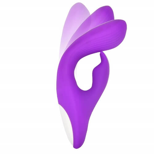 Loving Joy FLEX silicone bendable rabbit vibrator with dual stimulators and flexible design for enhanced pleasure.