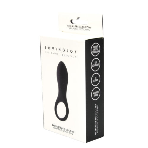 Loving Joy Rechargeable Silicone Vibrating Cock Ring penisrengas