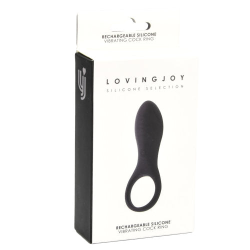Loving Joy Rechargeable Silicone Vibrating Cock Ring penisrengas