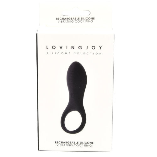 Loving Joy Rechargeable Silicone Vibrating Cock Ring penisrengas