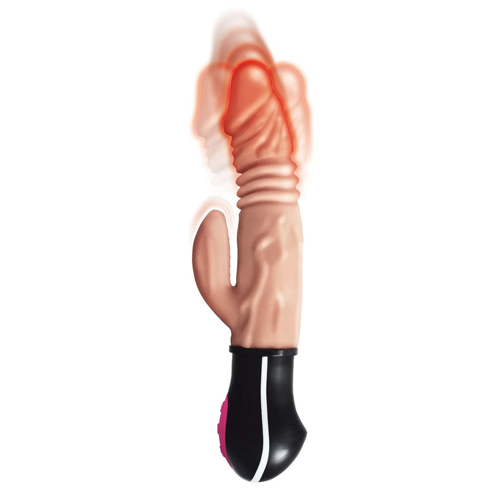 Realistic Warming and Thrusting Vibrating Dildo Flesh värisevä dildo