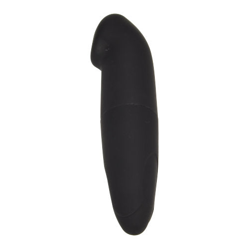 Black Loving Joy Mini G-Spot Vibrator, compact and ergonomic, designed for precise stimulation with textured surface.