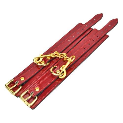 Bound to Please Red Wrist Cuffs bondage-kahle