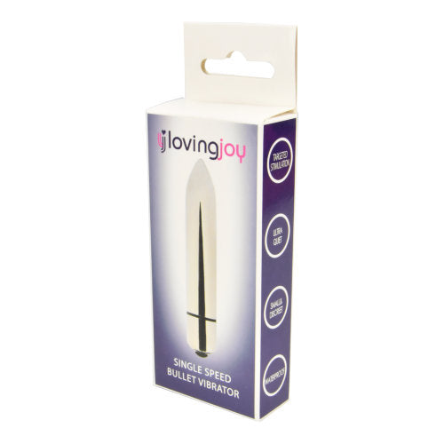 Loving Joy Single Speed Silver Bullet Vibrator - intimi