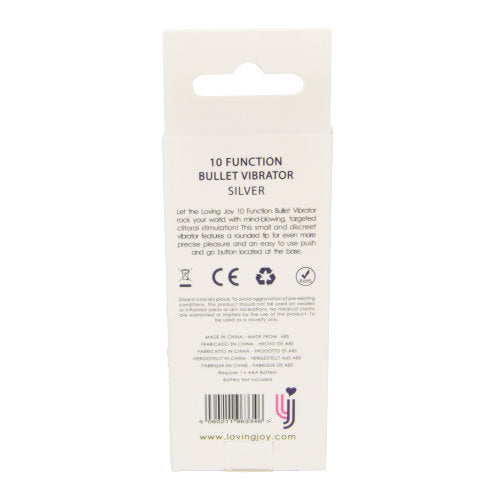 Loving Joy Single Speed Silver Bullet Vibrator - intimi