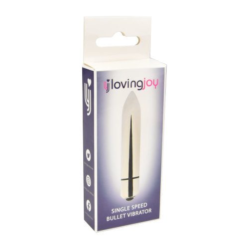 Loving Joy Single Speed Silver Bullet Vibrator - intimi