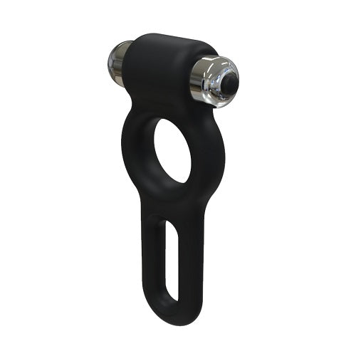 JoyRings silicone vibrating cock and ball ring showcasing its flexible design and textured surface for enhanced pleasure.