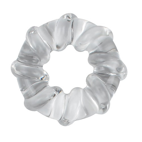 JoyRings enhancement cock ring set with three adjustable silicone rings for improved performance and pleasure.