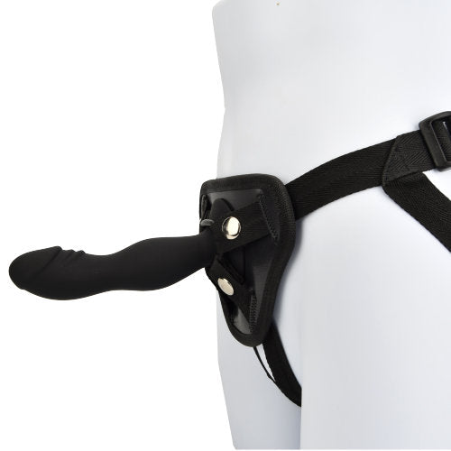 Loving Joy 6-inch silicone strap-on dildo kit featuring adjustable harness and realistic dildo for adult pleasure.