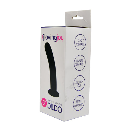 Loving Joy Smooth Silicone Dildo 6 Inch - intimi