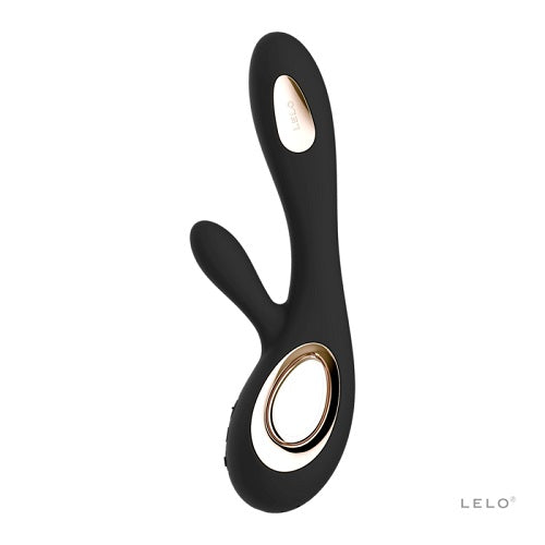 Lelo Soraya Wave Dual Action Vibrator Black pupuvibraattori | intimi.fi