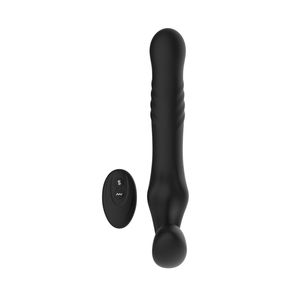 MINA Surge remote-controlled strapless strap-on with thrusting and vibrating features, designed for versatile intimacy.