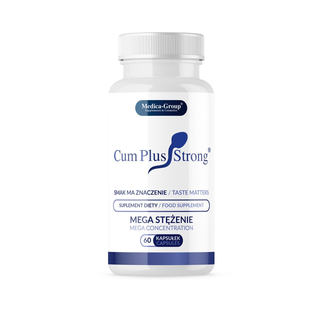 Cum Plus Strong Tablets by Medica Group in a 60-pack for enhanced sexual performance and vitality.