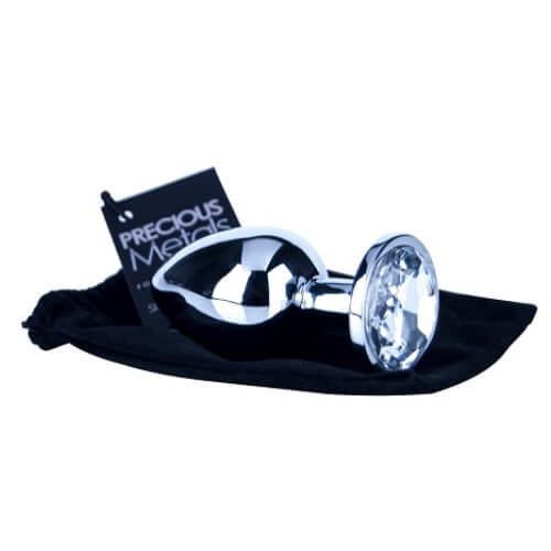 Precious Metals Silver Butt Plug-Large - intimi