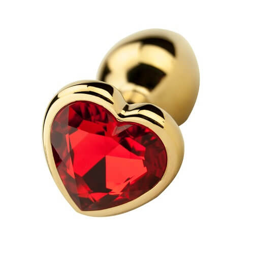 Precious Metals Heart Shaped Butt Plug-Gold anaalitappi | intimi.fi